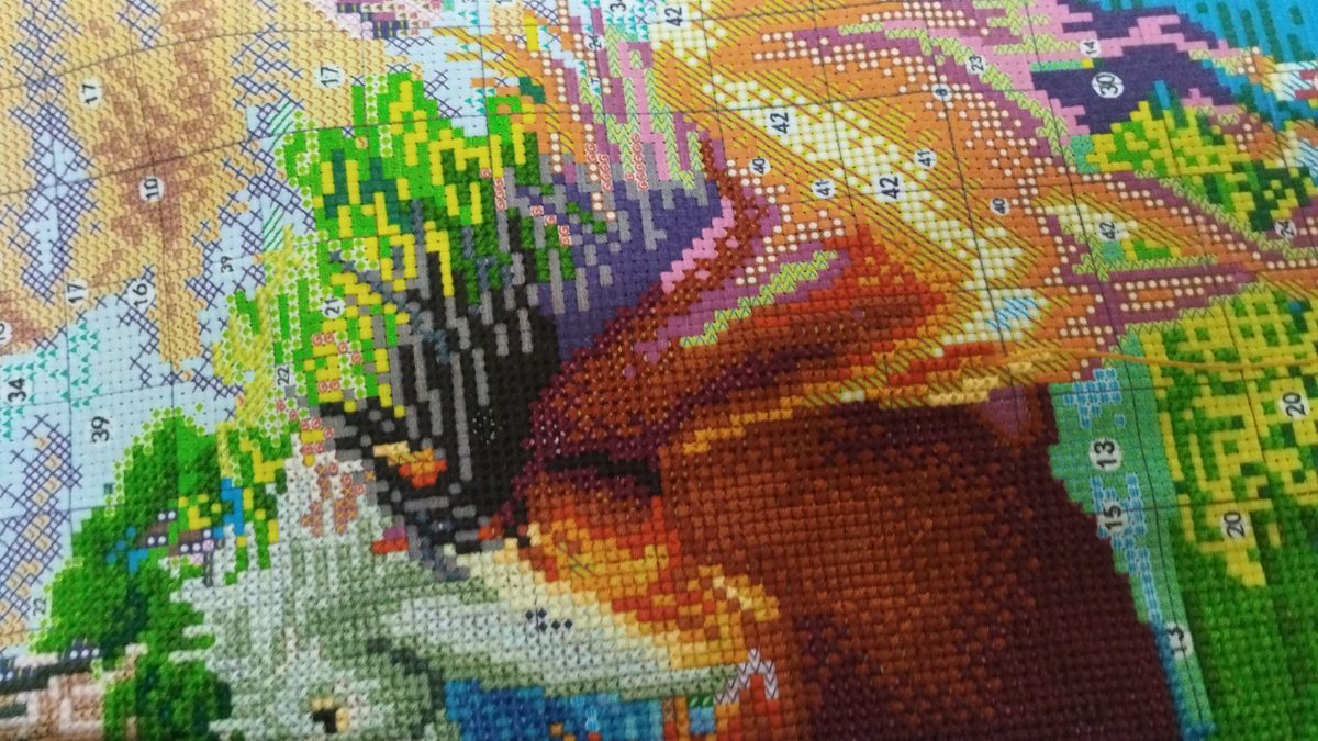 Sassy cross stitch piece 3